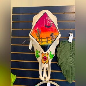 Western painted skull